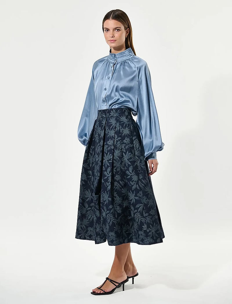Dea Kudibal - ABEYDEA - midi-röcke - floral denim - 3