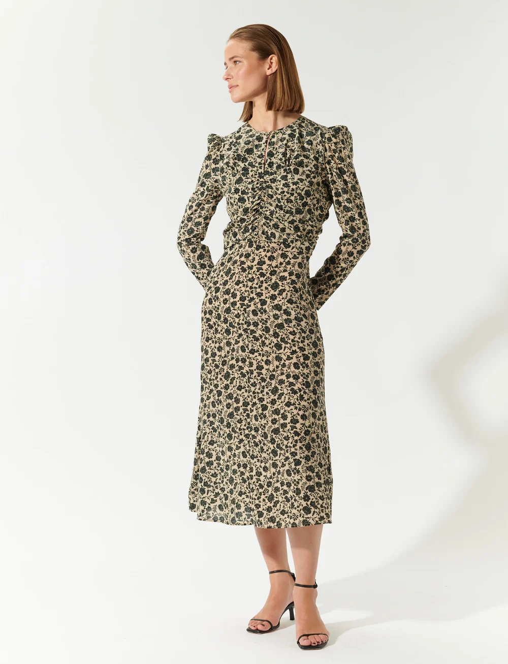 Dea Kudibal - ClaudiaDEA - midikleider - crocus creme - 3