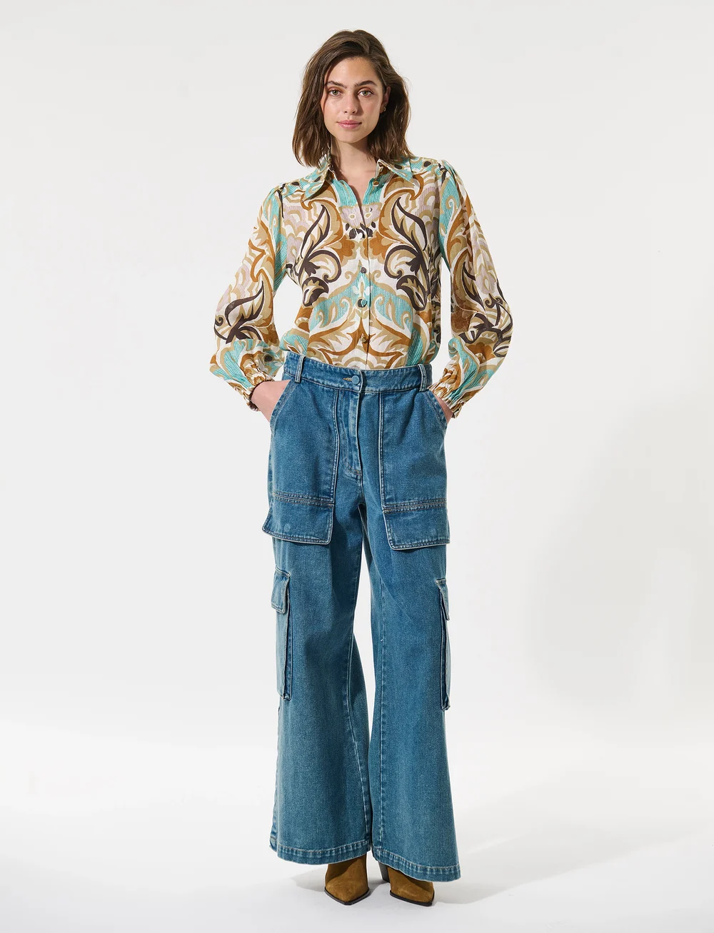 Dea Kudibal - SIOMADEA NS - långärmade blusar - duncan spice - 0