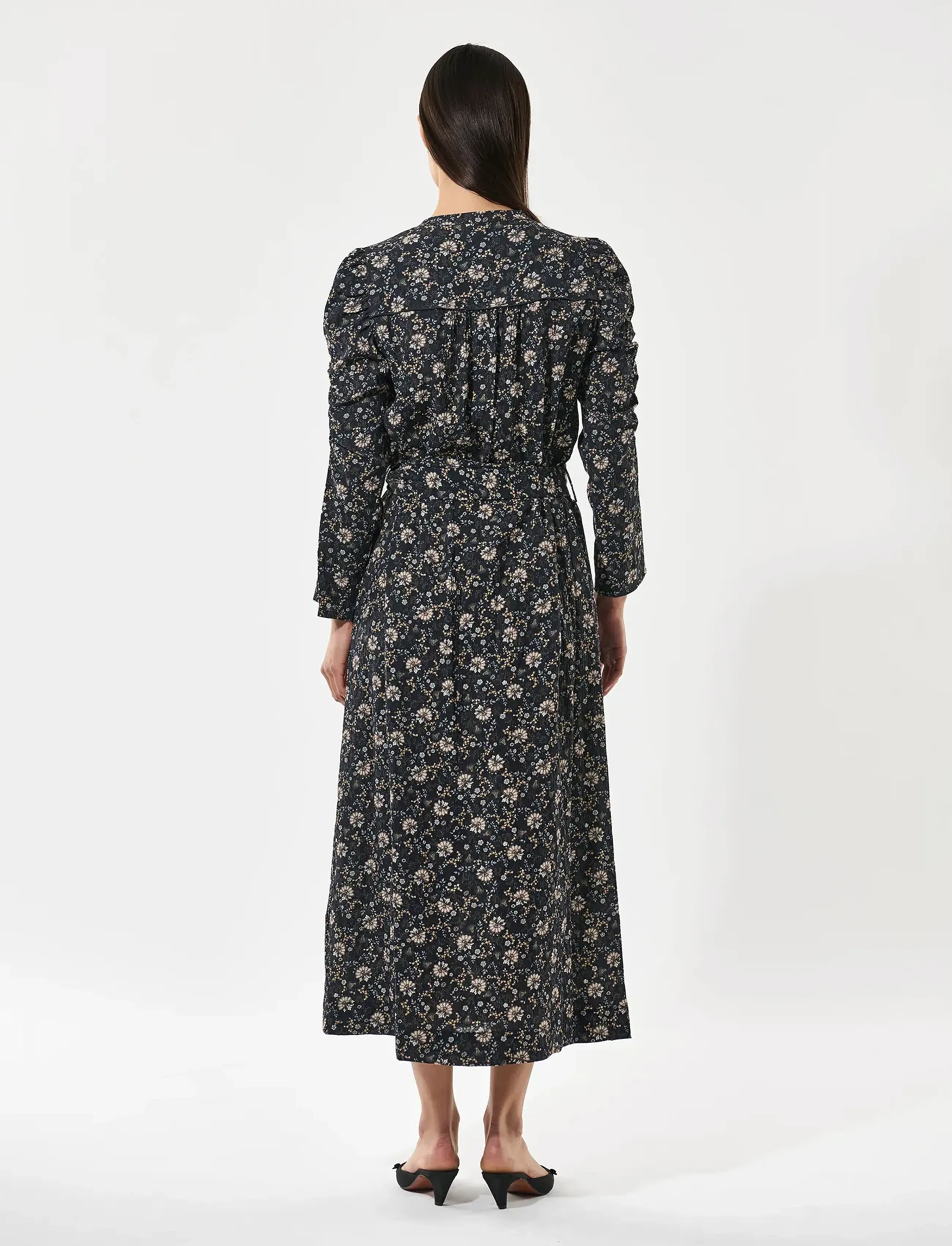 Dea Kudibal - YANNADEA EV - midi-kleider - takashi dk navy - 4