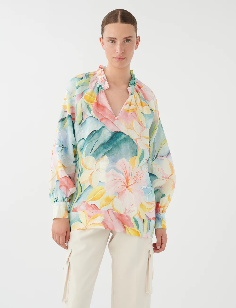 Dea Kudibal - AINADEA NS - langærmede bluser - desert - 4