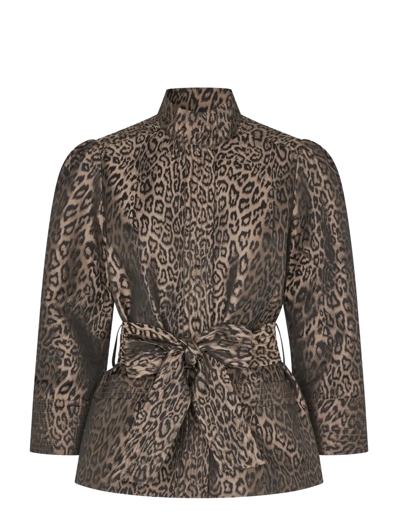 Dea Kudibal ELLADEA NS - Blazer mit Gürtel - LEO JACQUARD / brown