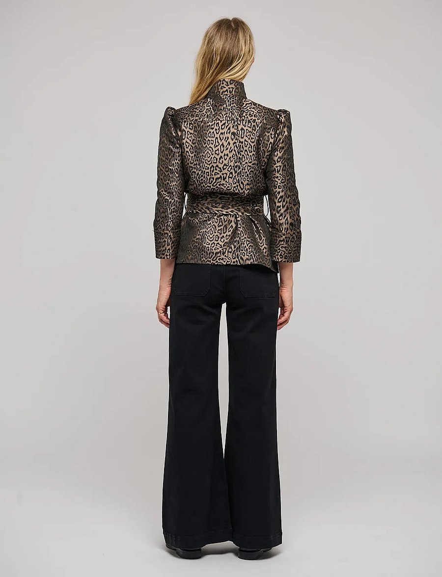 Dea Kudibal - ELLADEA NS - blazer mit gürtel - leo jacquard - 4