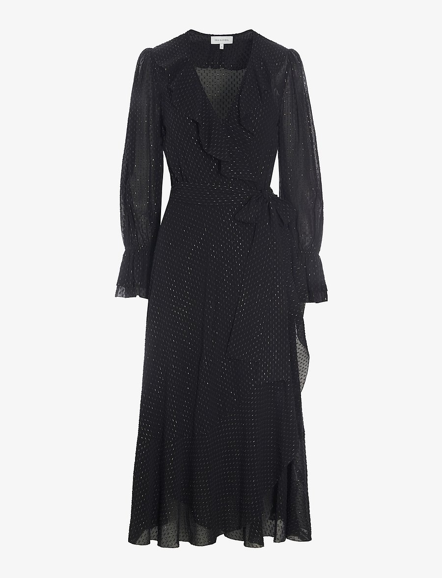 Dea Kudibal - JOSEFINA - wikkeljurken - lurex black - 1