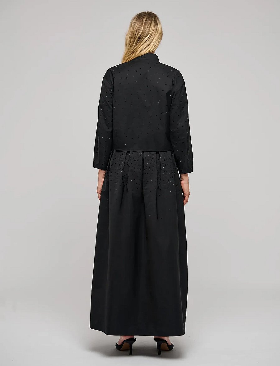 Dea Kudibal - SAFADEA NS - enkelknäppta kavajer - black taffeta emb - 4