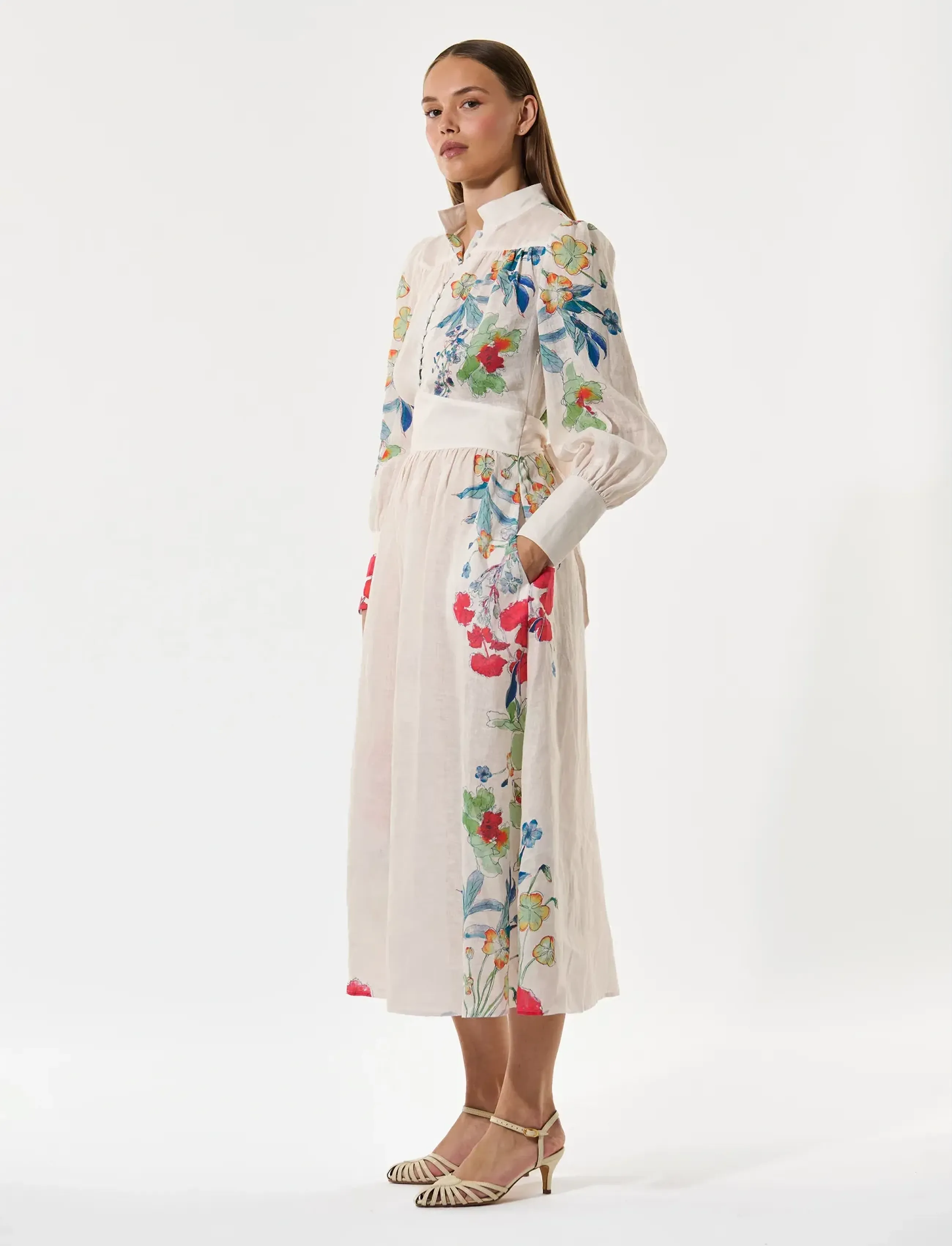 Dea Kudibal ALONDRADEA NS - Tøj - FLORAL LECHE / cream