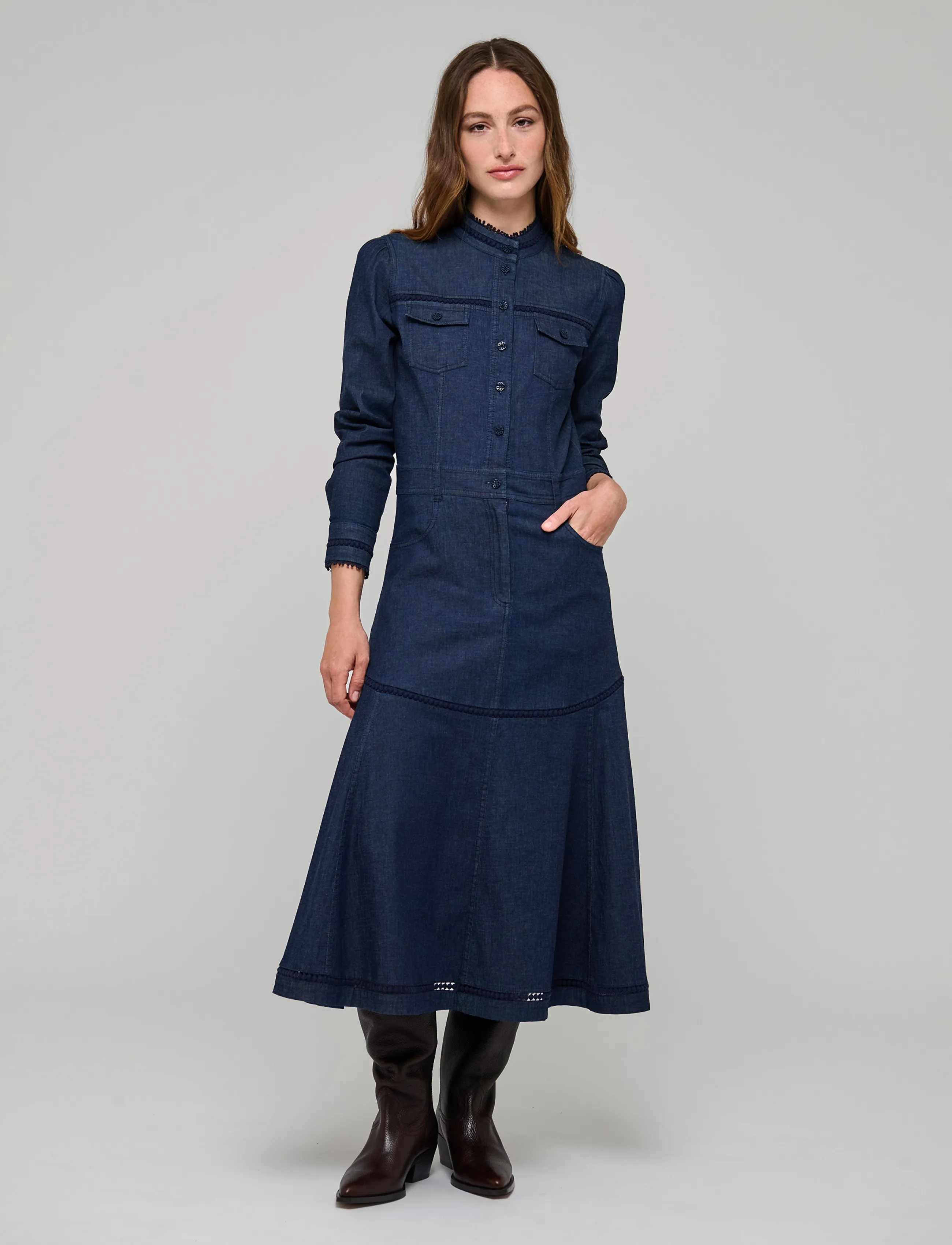 Dea Kudibal AUGUSTADEA - Dea Kudibal - CHAMBRAY BLUE / navy