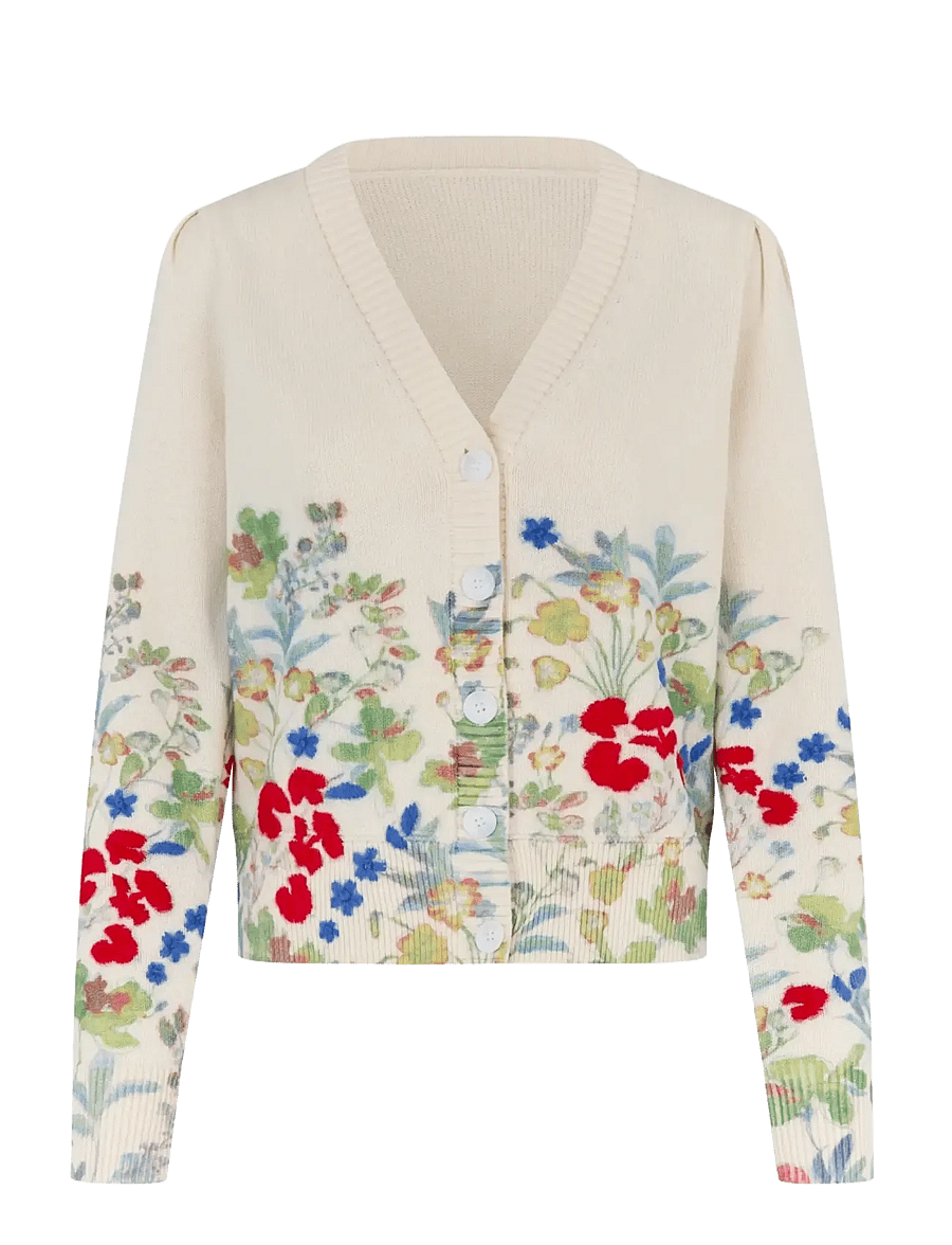 Dea Kudibal - MALINASDEA - strickjacken - floral - 1