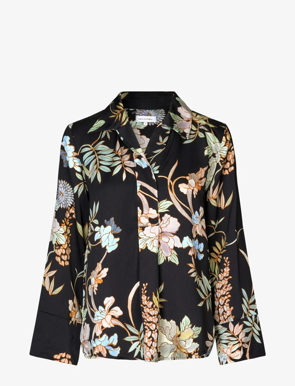 Dea Kudibal - JANETDEA - long sleeved blouses - mimosa black - 1