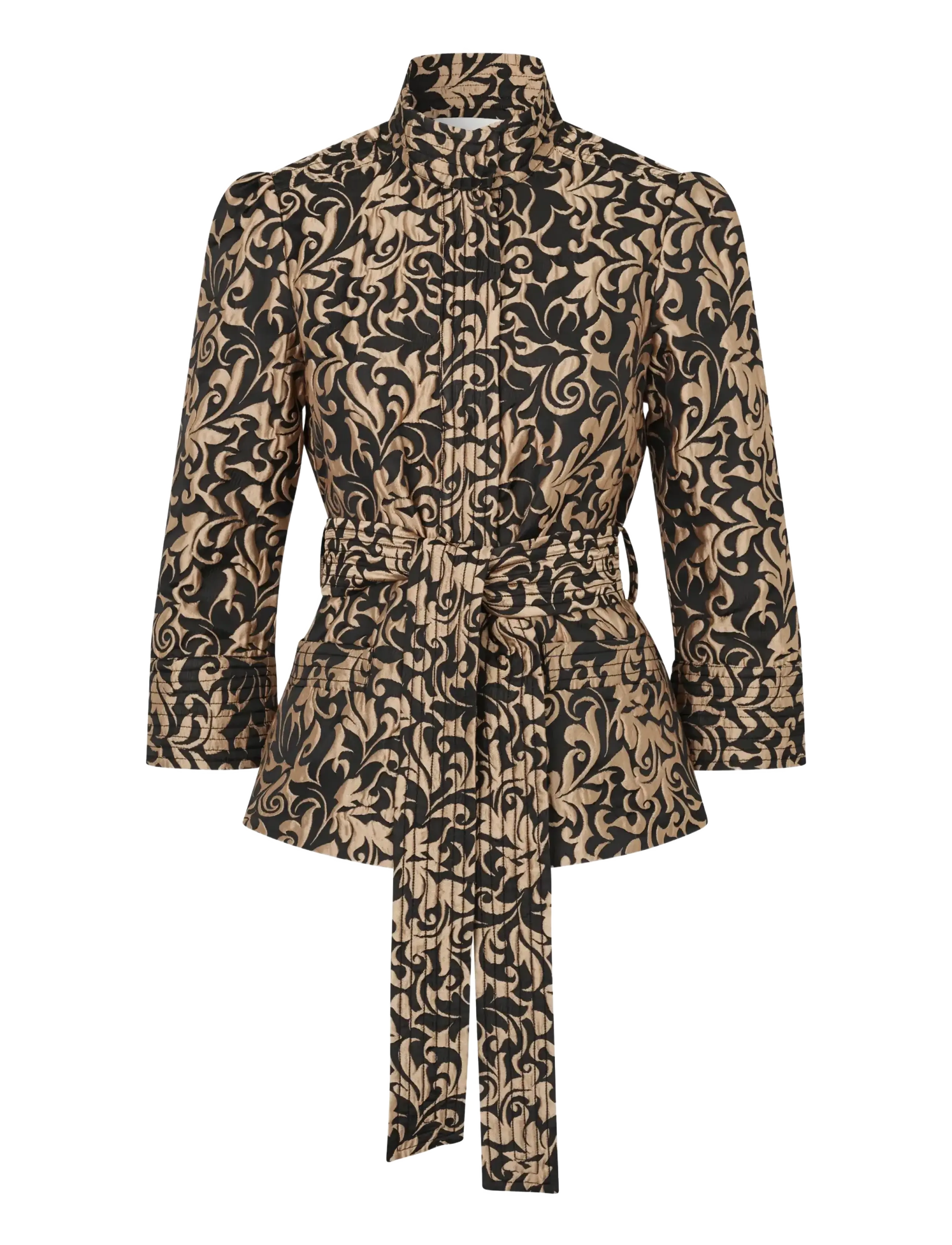 Dea Kudibal ELLADEA NS - Blazer mit Gürtel - GOLDEN ORNAMENT / gold
