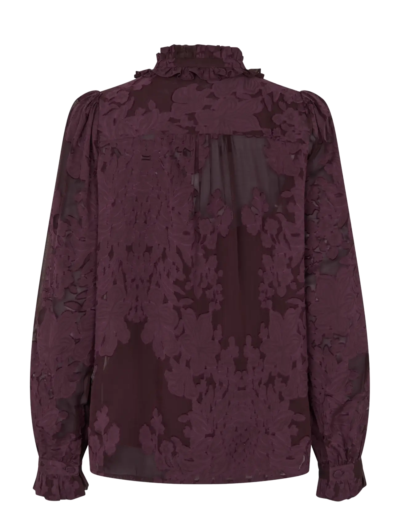 Dea Kudibal - ROSITADEA NS - langärmelige blusen - flora berry wine - 2