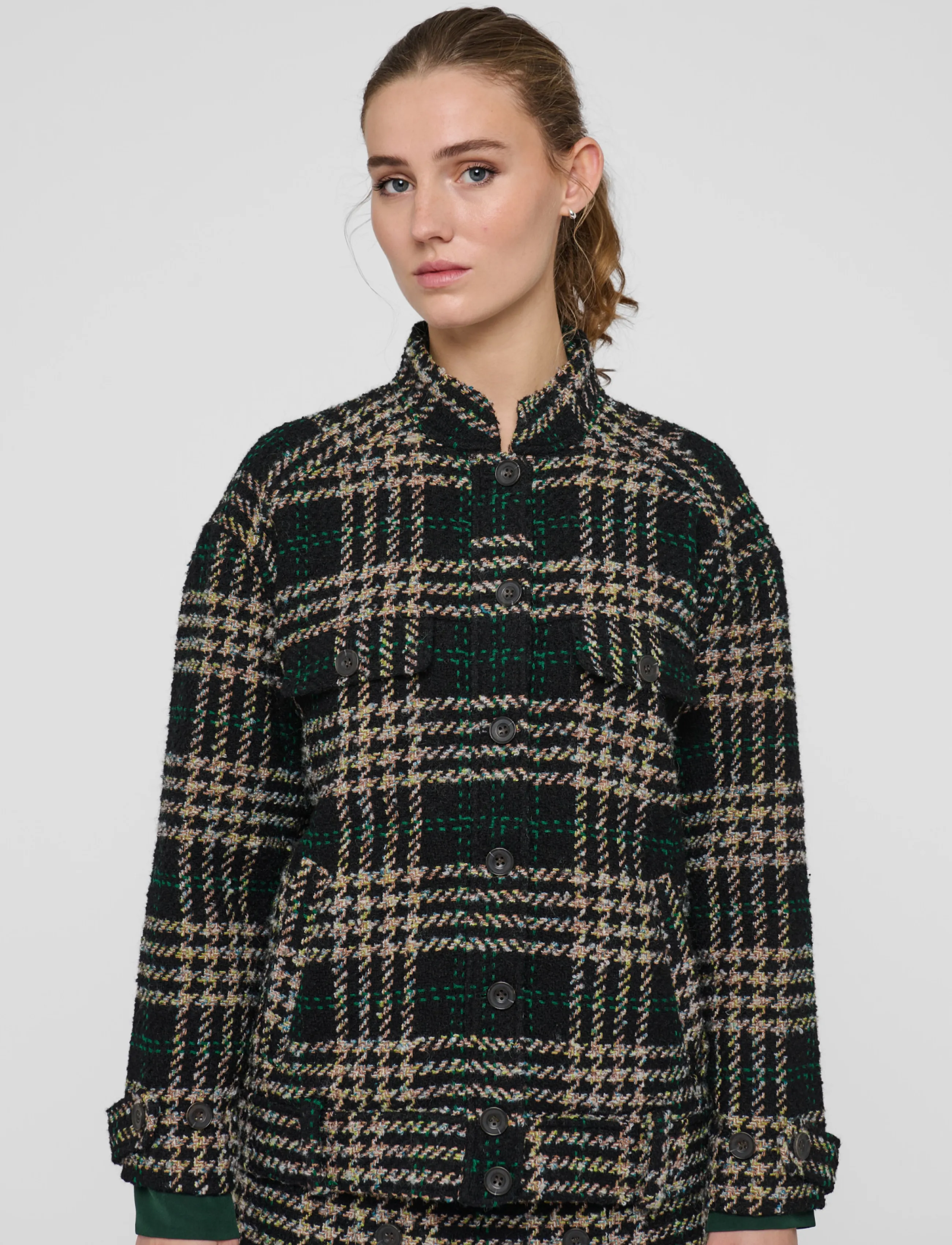 Dea Kudibal - SIFDEA NS - wolljacken - dobby check boucle - 4