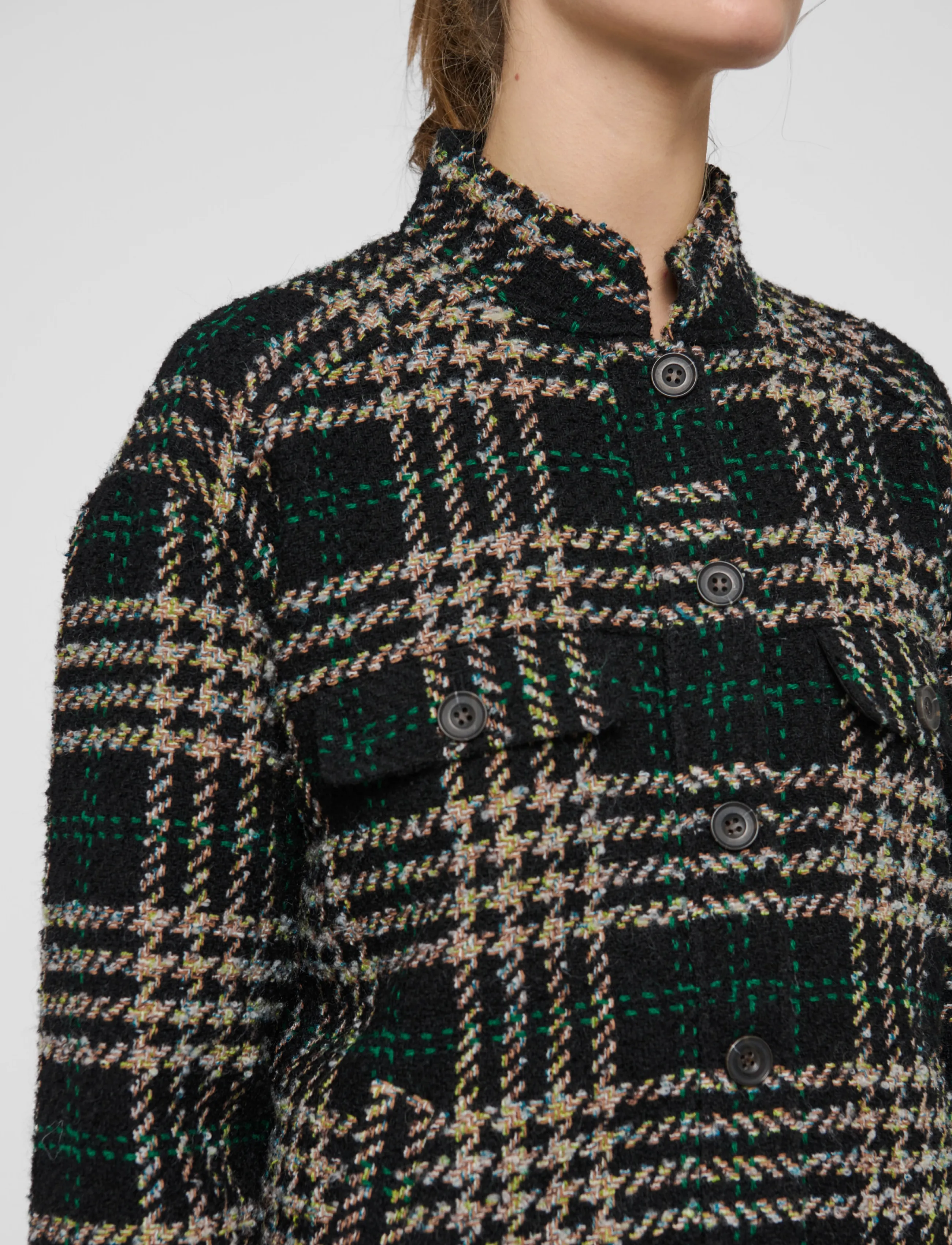 Dea Kudibal - SIFDEA NS - wolljacken - dobby check boucle - 5