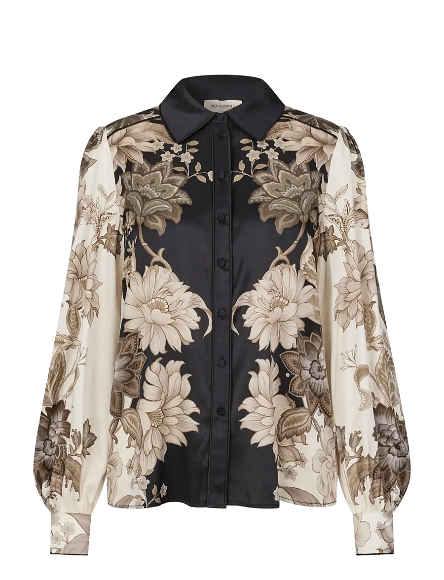 Dea Kudibal - UMASDEA - langærmede bluser - fiorenne mocha - 1