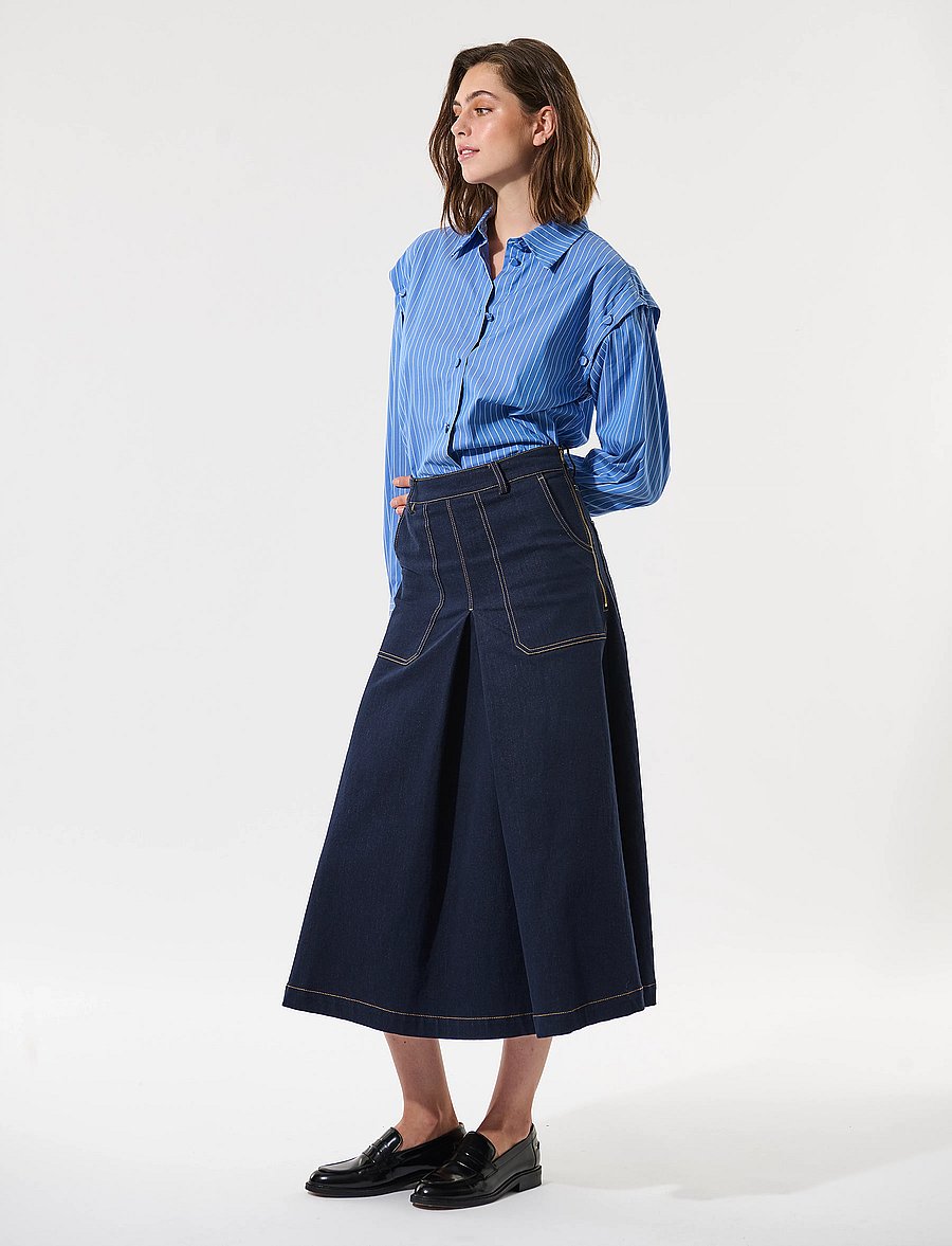 Dea Kudibal - ZANDIEDEA - langärmlige hemden - blue white stripe - 3