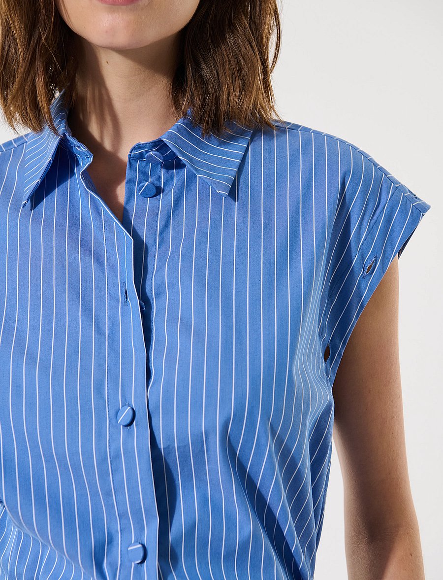 Dea Kudibal - ZANDIEDEA - langärmlige hemden - blue white stripe - 5
