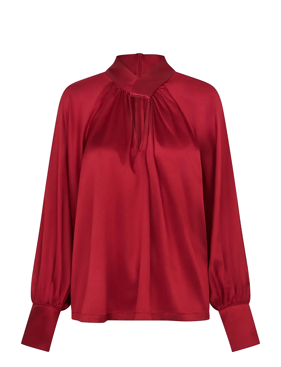 Dea Kudibal - MADELAINEDEA - langærmede bluser - cranberry - 1