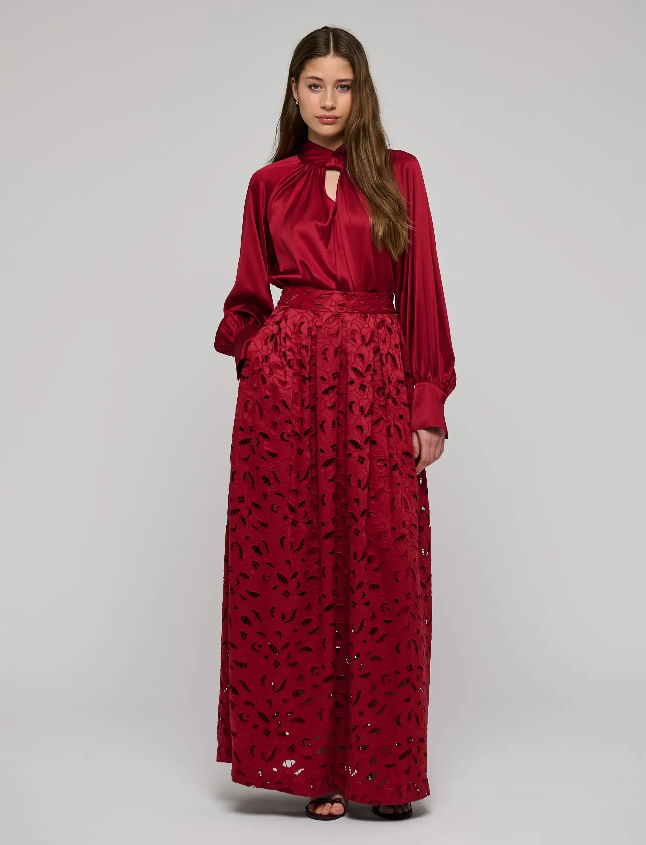 Dea Kudibal - MADELAINEDEA - langærmede bluser - cranberry - 3