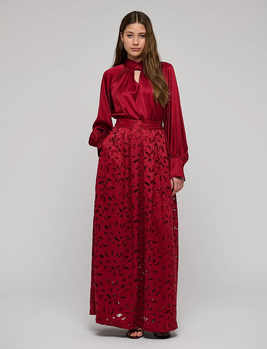Dea Kudibal - MADELAINEDEA - langærmede bluser - cranberry - 3