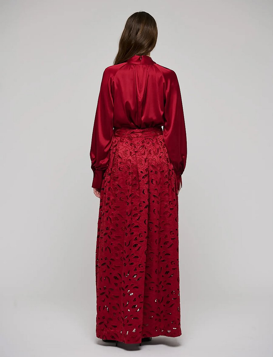 Dea Kudibal - MADELAINEDEA - langærmede bluser - cranberry - 4