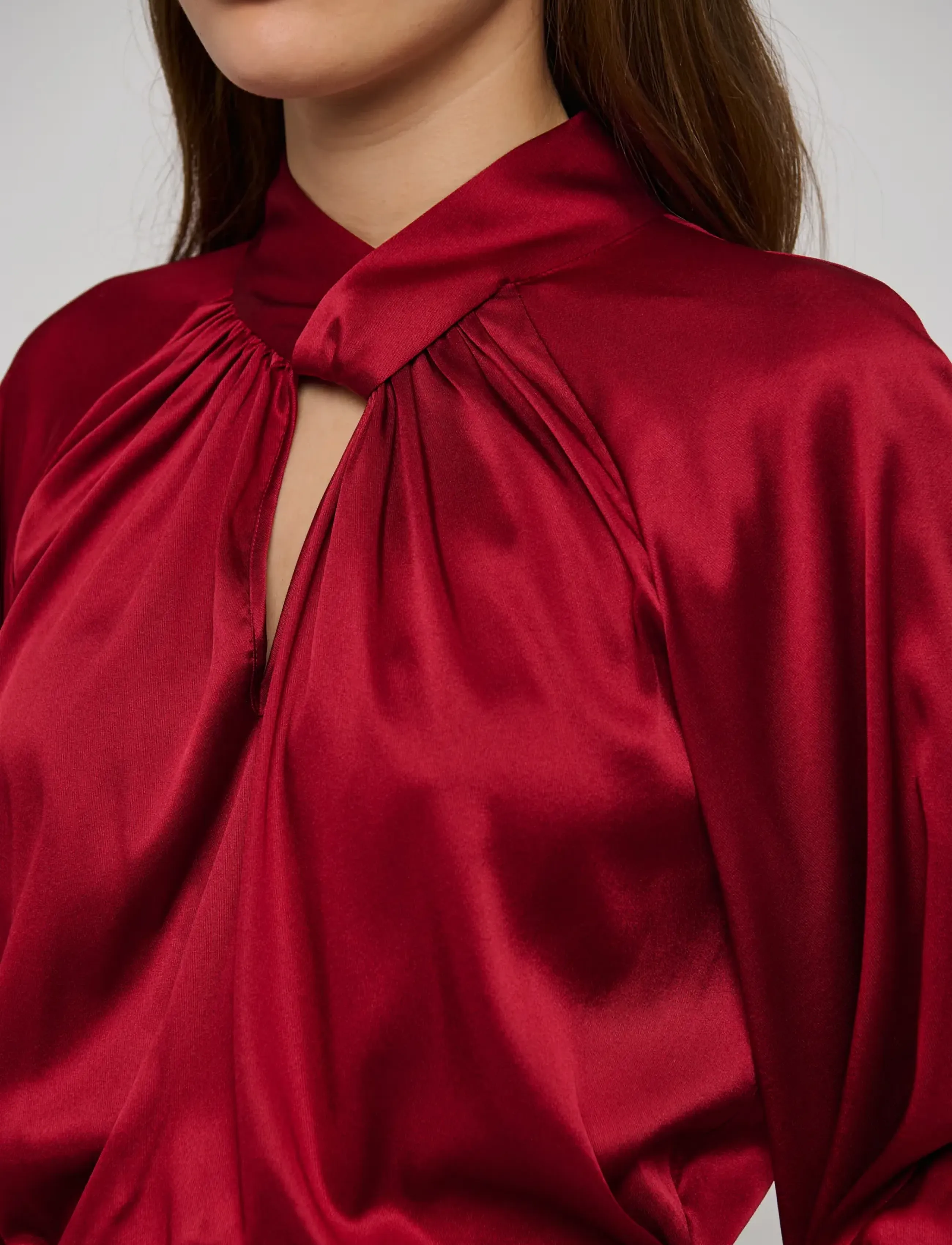 Dea Kudibal - MADELAINEDEA - langærmede bluser - cranberry - 5