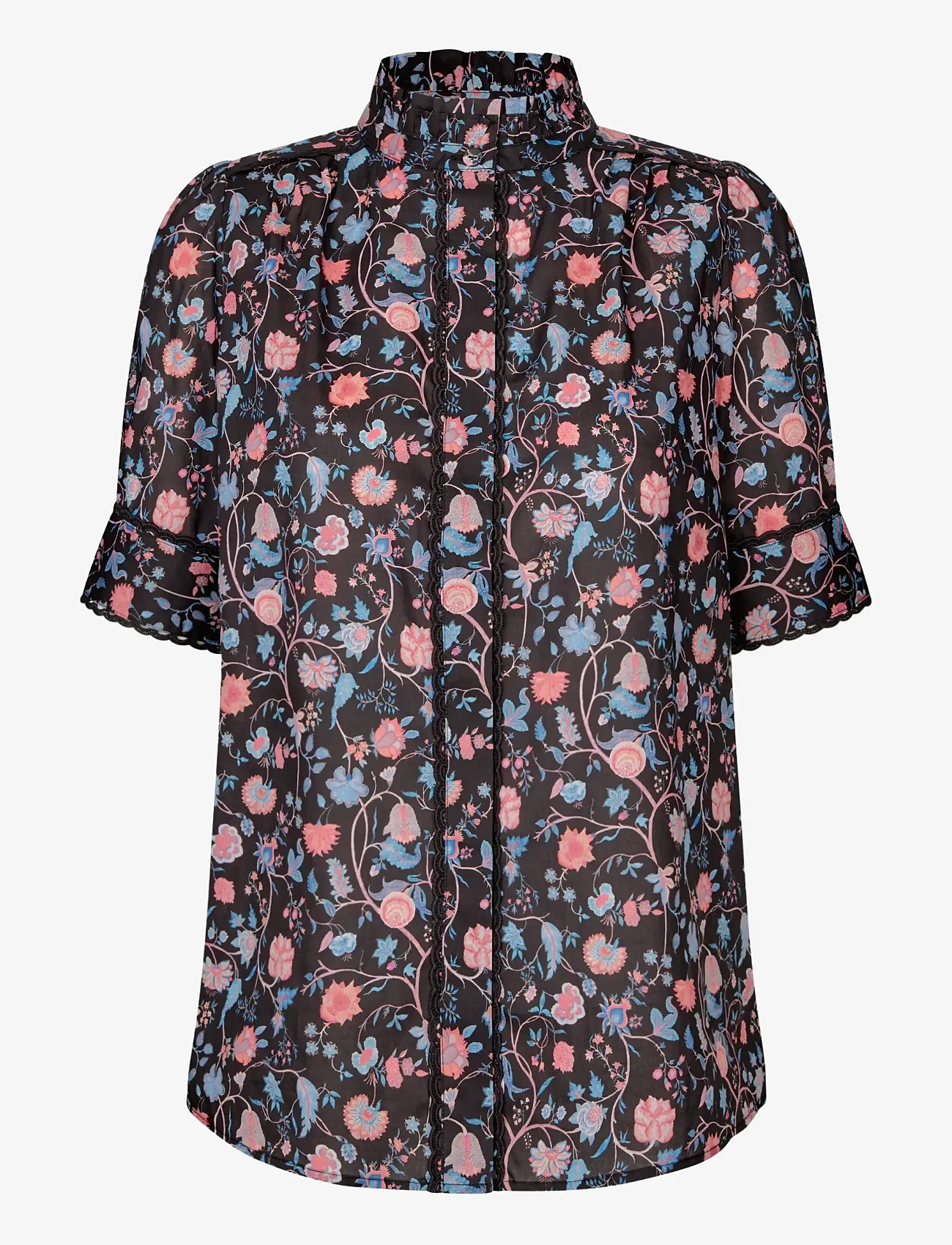 Dea Kudibal - ROBERTASDEA NS - kurzämlige blusen - chintz black - 1
