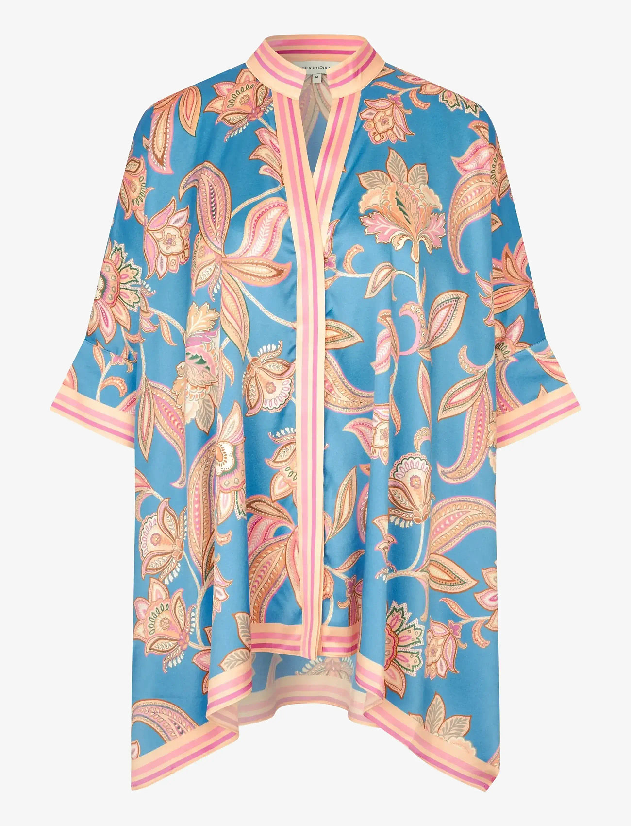 Dea Kudibal - MANDYDEA - short-sleeved blouses - grand paisley ocean - 1