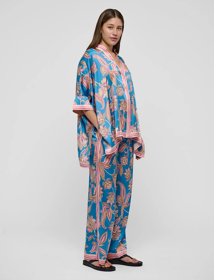 Dea Kudibal - MANDYDEA - kurzärmelige blusen - grand paisley ocean - 3