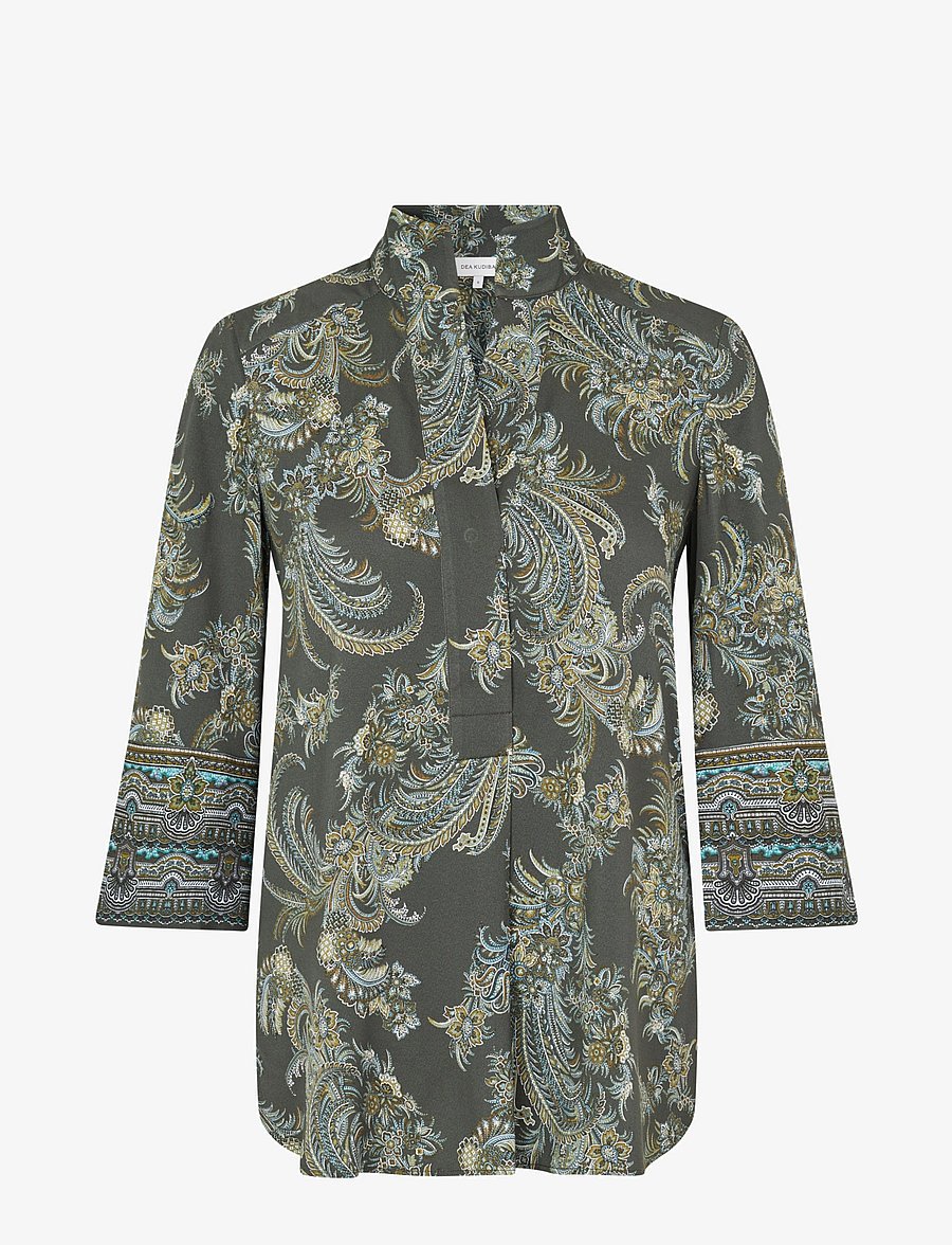 Dea Kudibal - KAMIDEA EV - long sleeved blouses - cachemir army - 1