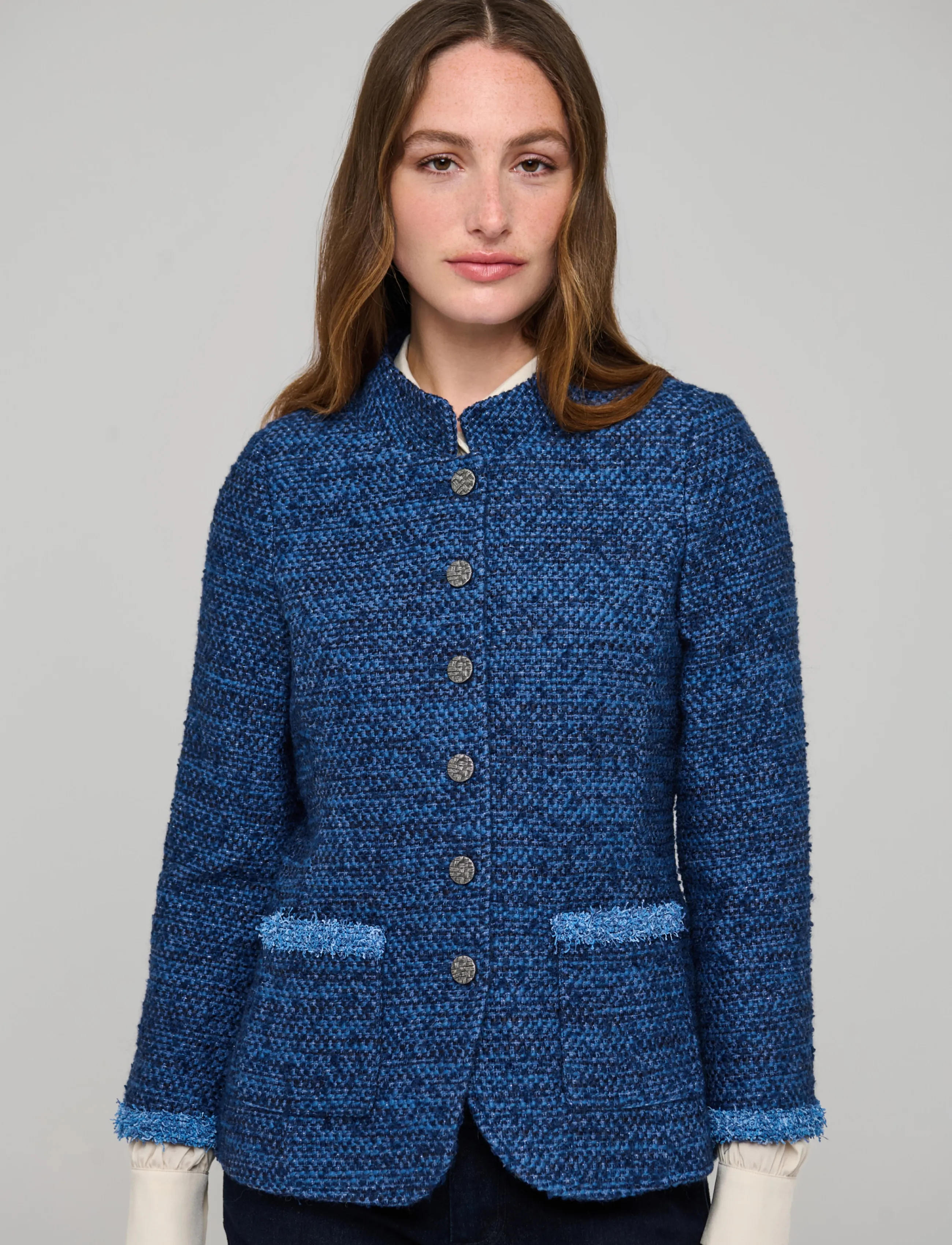 Dea Kudibal - EMELDADEA NS - frühlingsjacken - lurex blue - 4