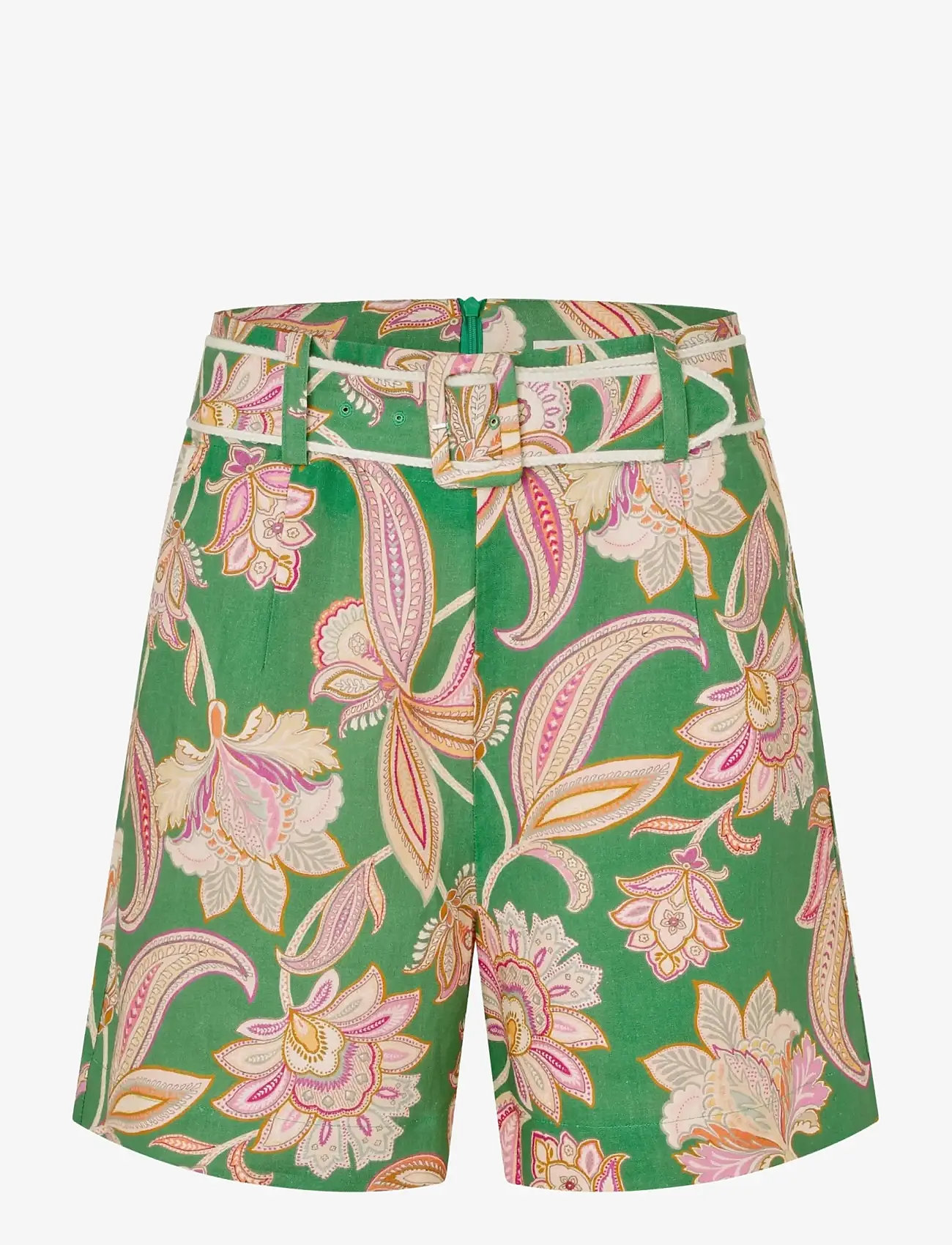 Dea Kudibal - VILLADEA NS - hørshorts - paisley full green - 1