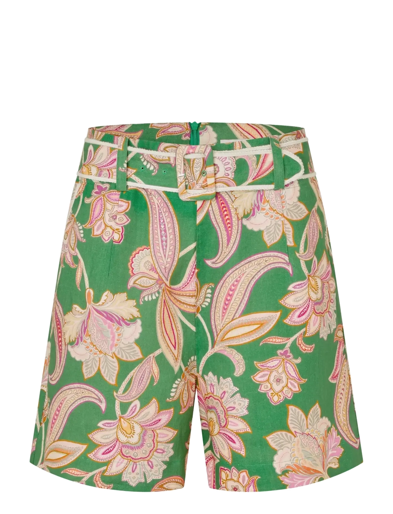 Dea Kudibal VILLADEA NS - Lininiai šortai - PAISLEY FULL GREEN / green