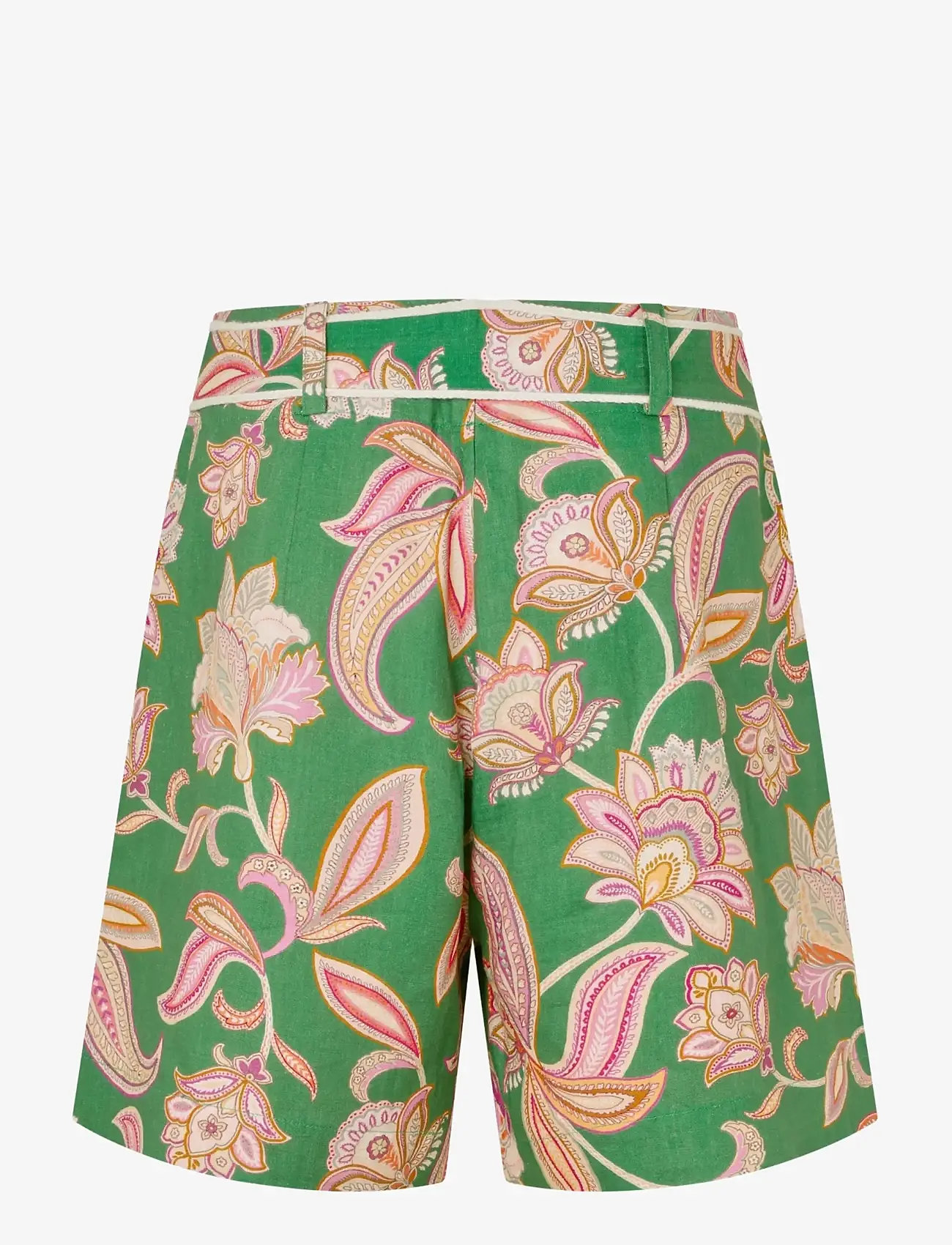 Dea Kudibal - VILLADEA NS - hørshorts - paisley full green - 2