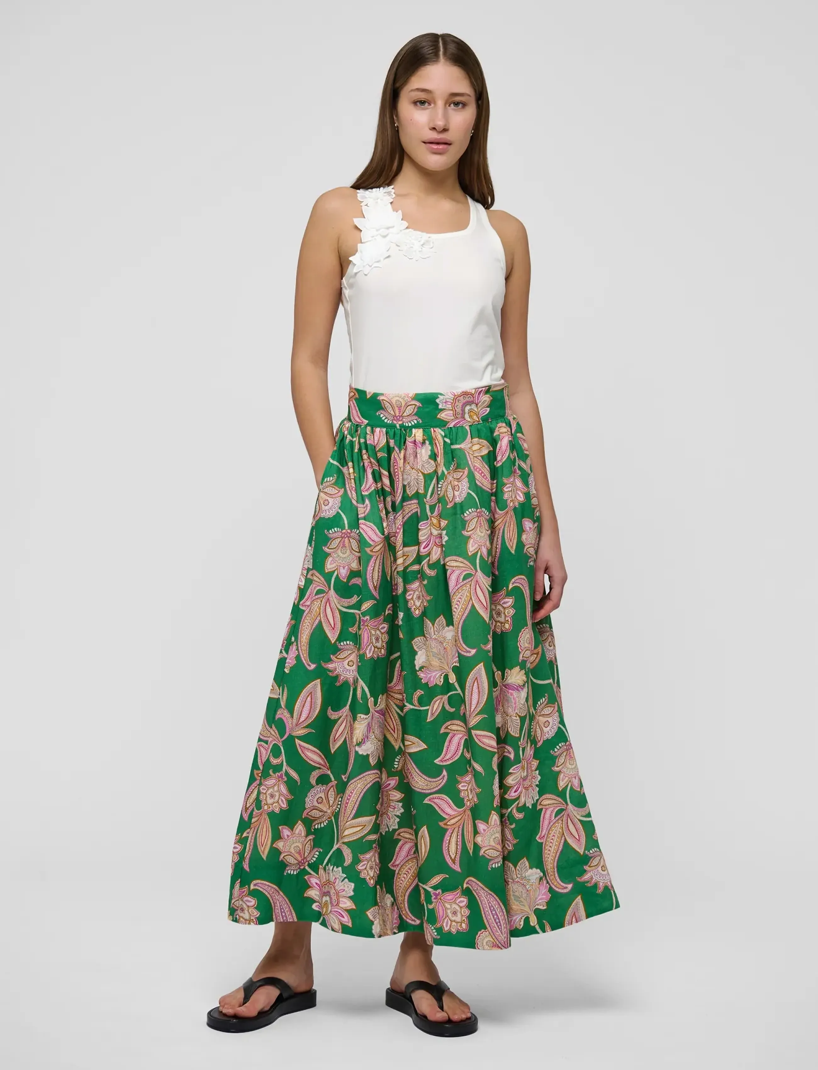 Dea Kudibal - EDDADEA NS - maksiseelikud - paisley full green - 0