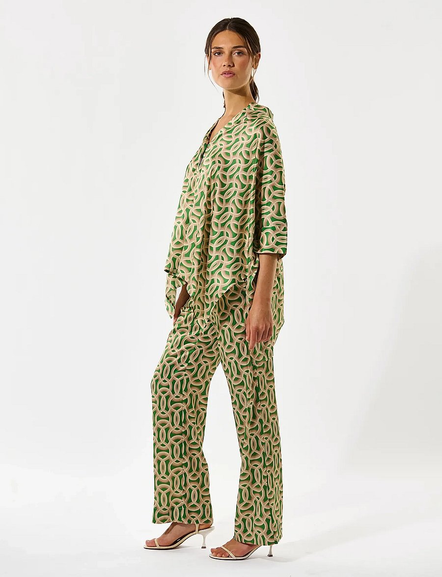Dea Kudibal - MANDYDEA - lühikeste varrukatega pluusid - deuce green - 3