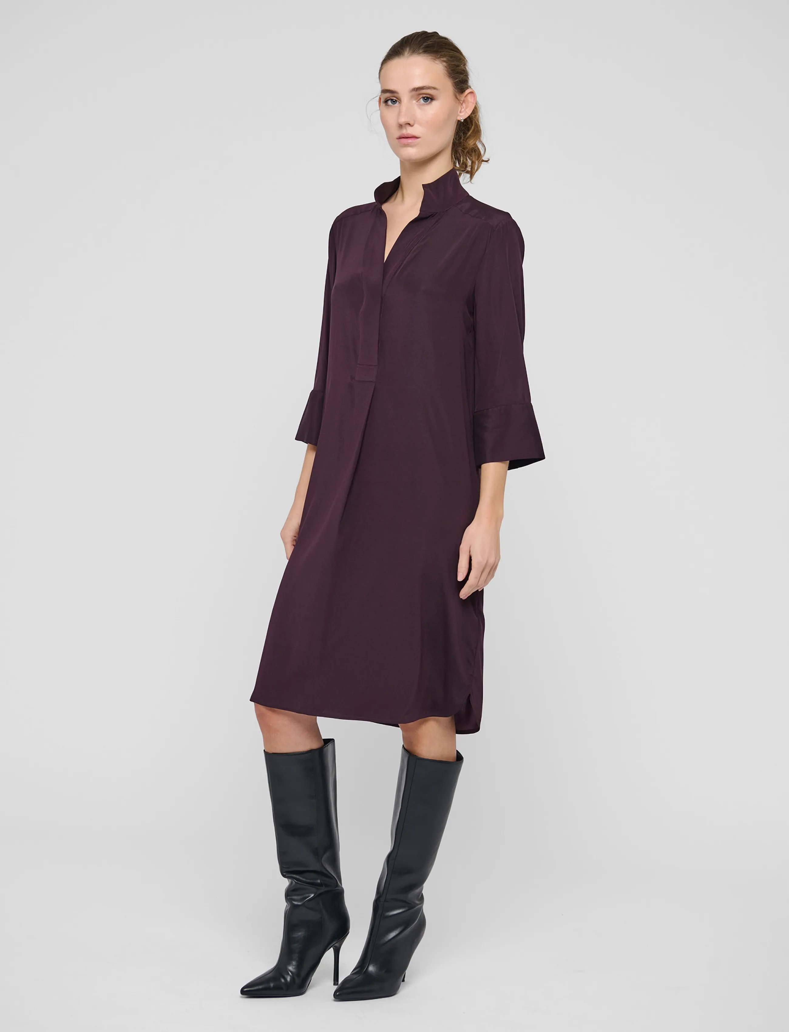 Dea Kudibal - KAMILLESDEA - midikleider - berry wine - 3