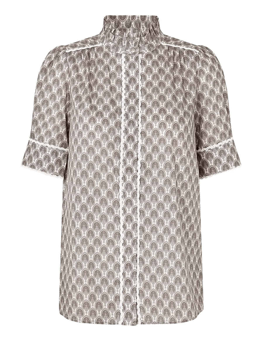 Dea Kudibal - ROBERTASDEA NS - kortærmede bluser - herberia taupe - 1