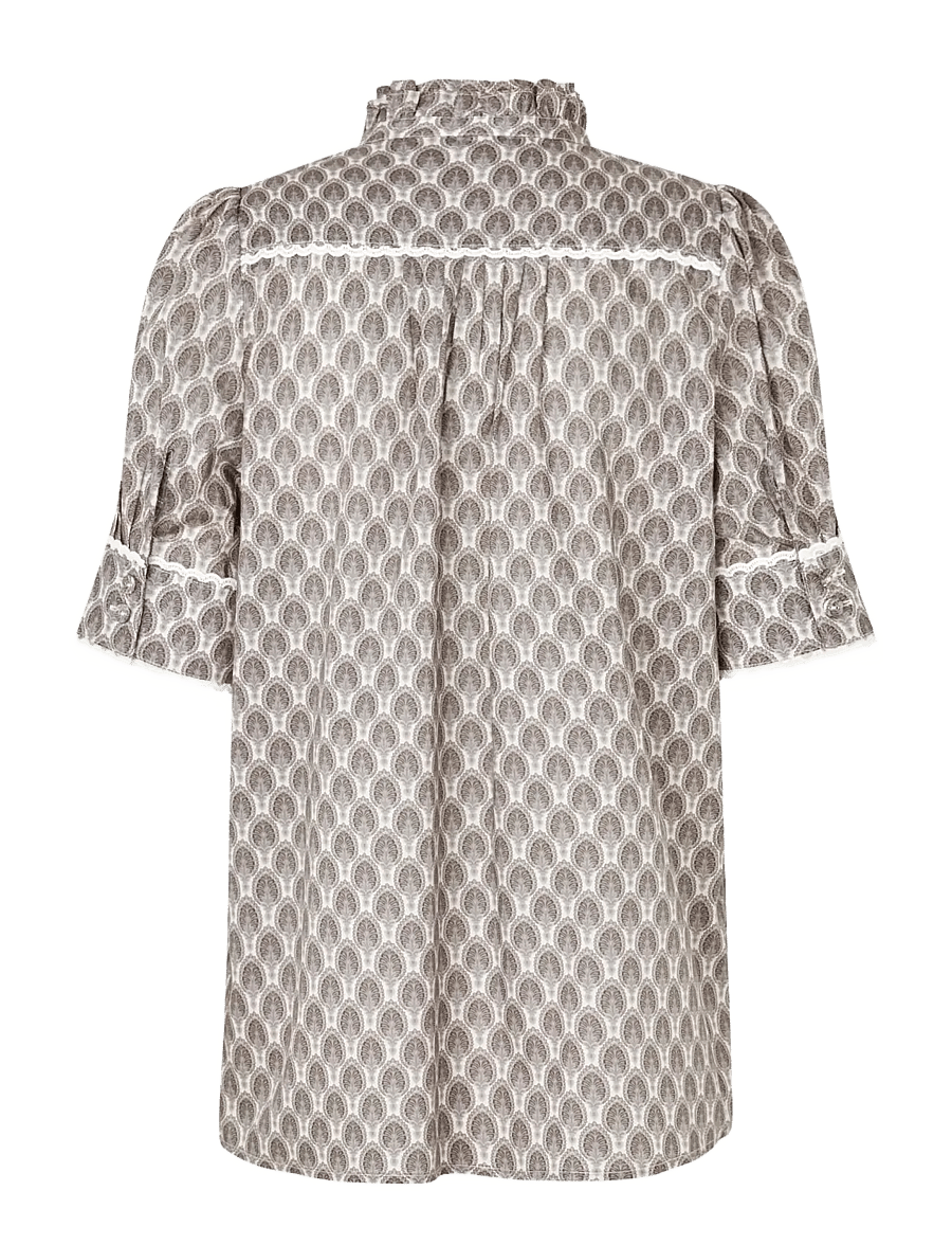 Dea Kudibal - ROBERTASDEA NS - kortærmede bluser - herberia taupe - 2