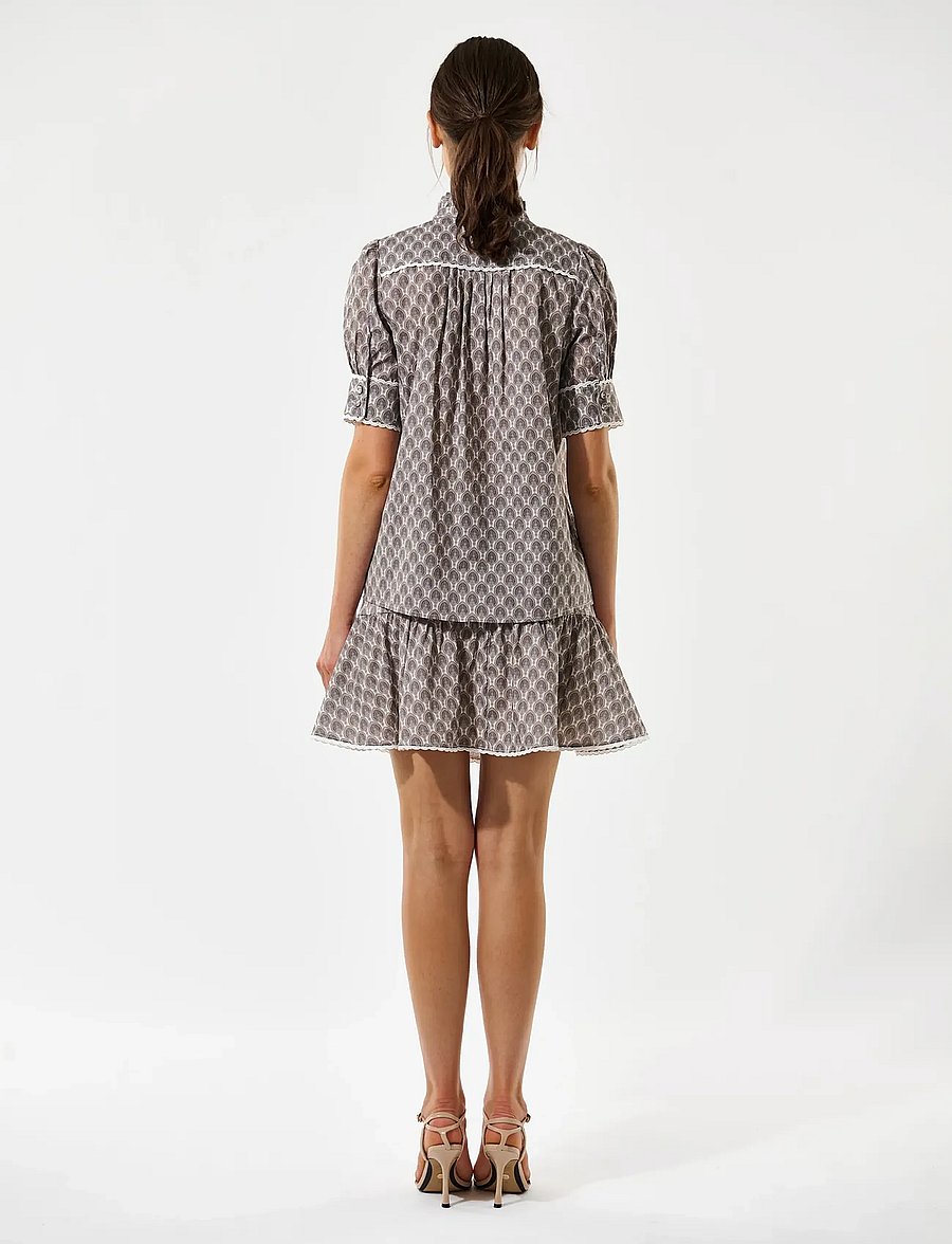 Dea Kudibal - ROBERTASDEA NS - kortærmede bluser - herberia taupe - 4