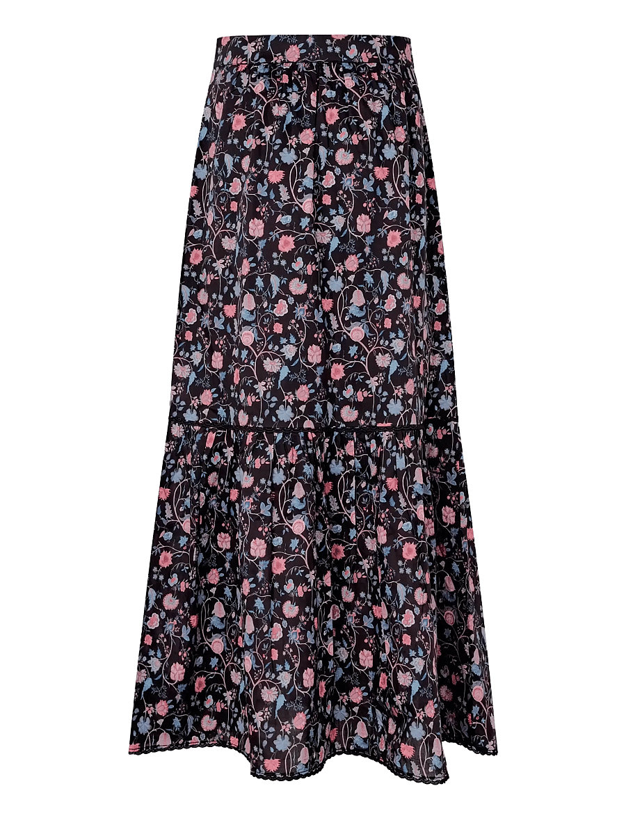 Dea Kudibal - PAULINA NS - maxikjolar - chintz black - 2