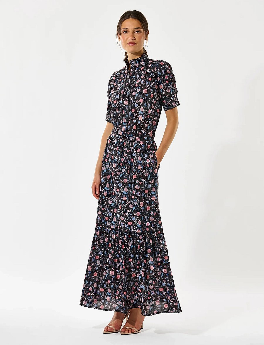 Dea Kudibal - PAULINA NS - maxikjolar - chintz black - 3