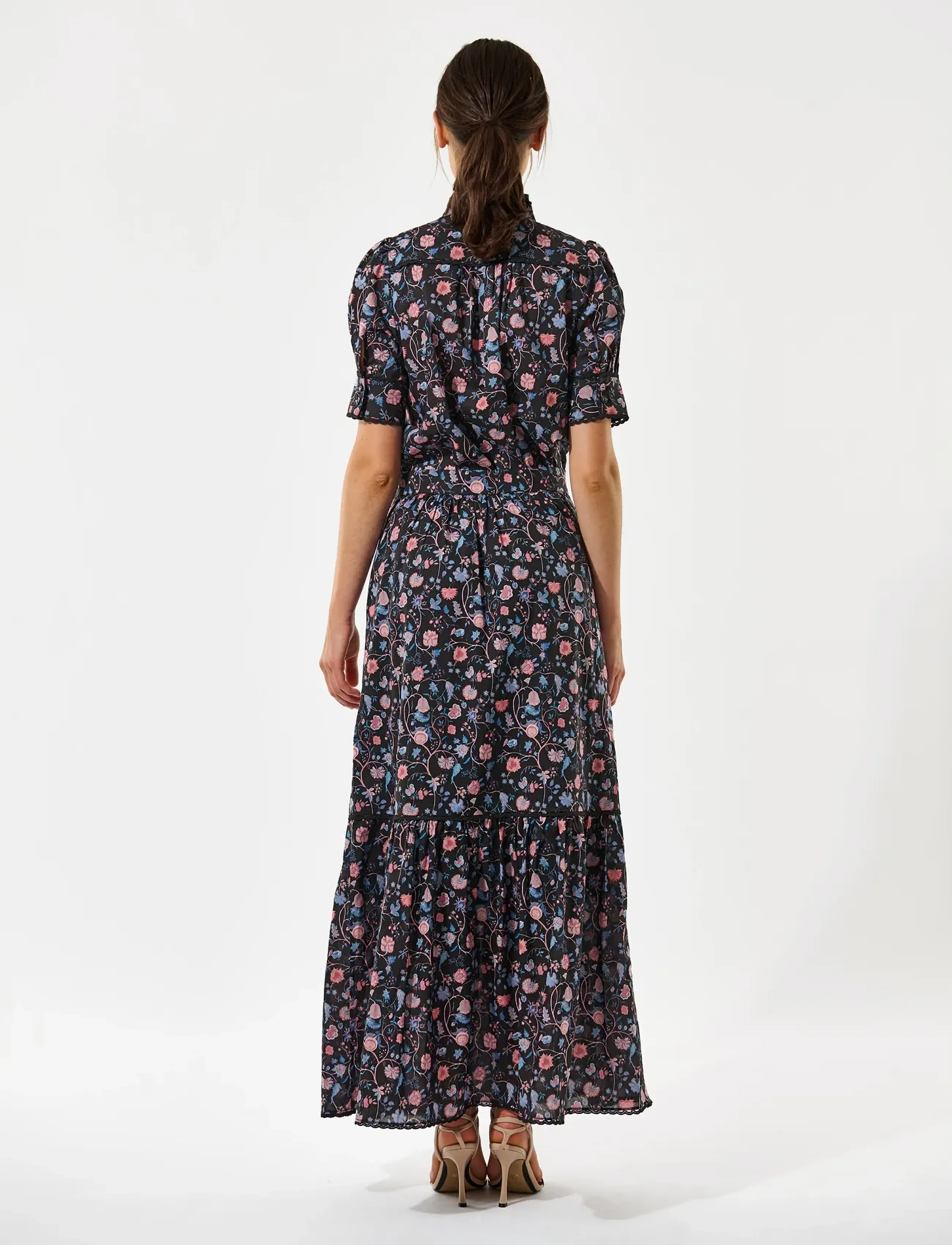 Dea Kudibal - PAULINA NS - maxikjolar - chintz black - 4