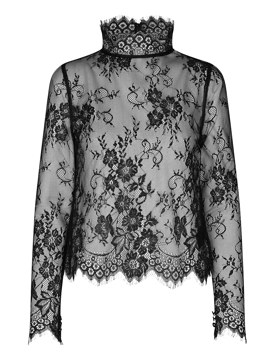 Dea Kudibal - CHRISTALDEA NS - langærmede bluser - black - 1