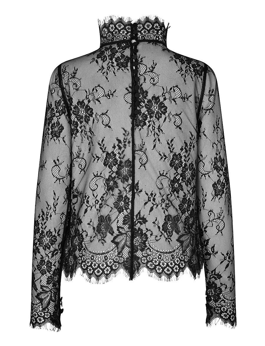 Dea Kudibal - CHRISTALDEA NS - langærmede bluser - black - 2