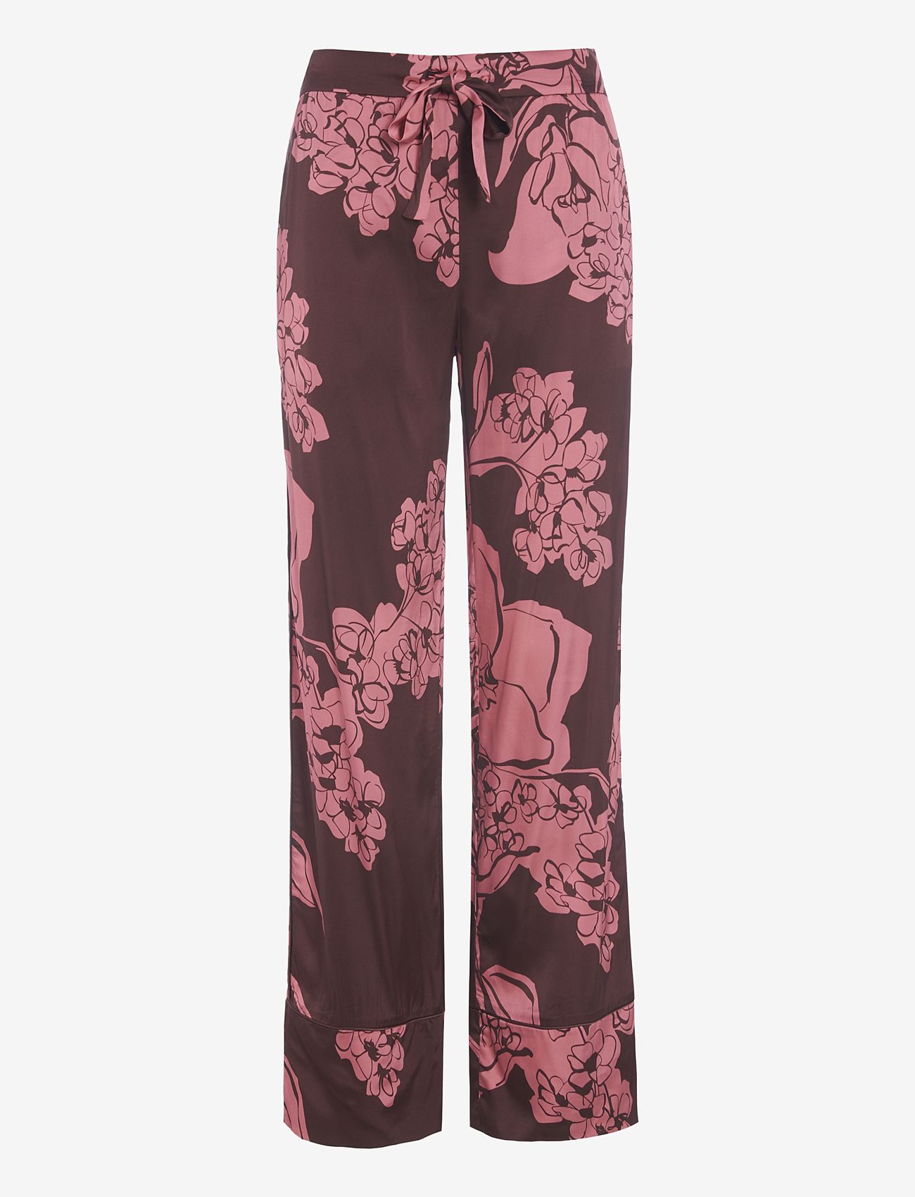 Dea Kudibal - IVY (V) - wide leg trousers - big floral raspberry - 0