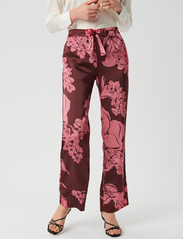 Dea Kudibal - IVY (V) - wide leg trousers - big floral raspberry - 3