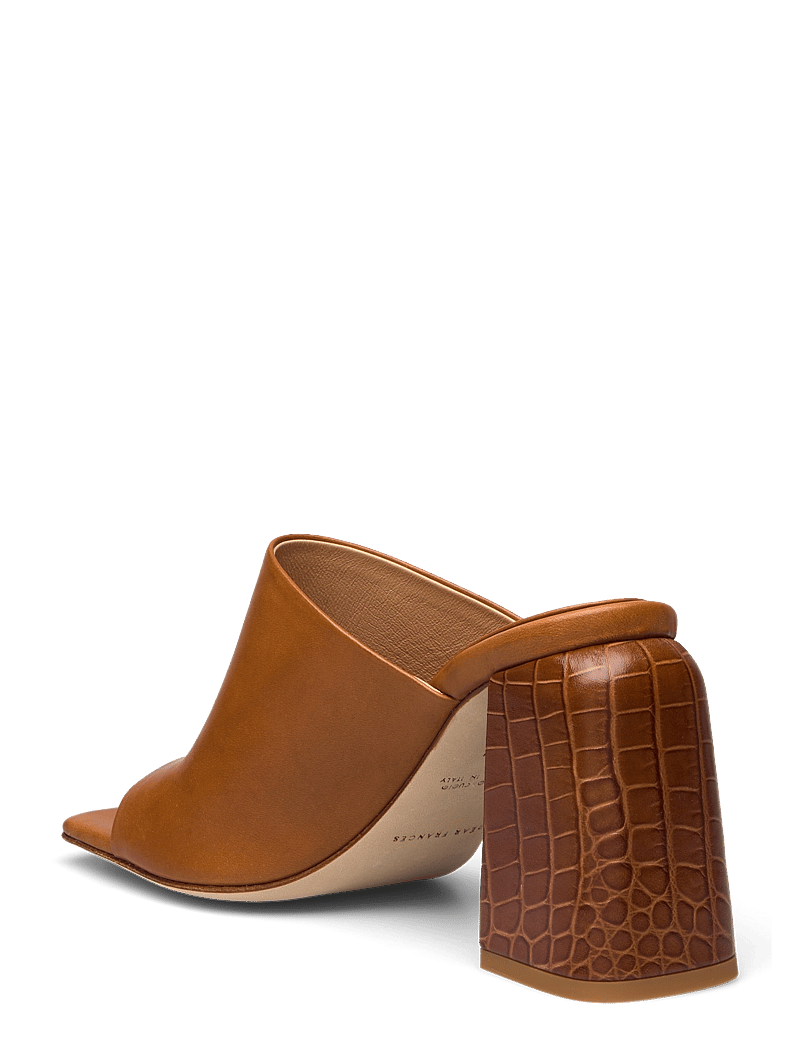 DEAR FRANCES - DERI MULE - mules med hæle - saddle - 3