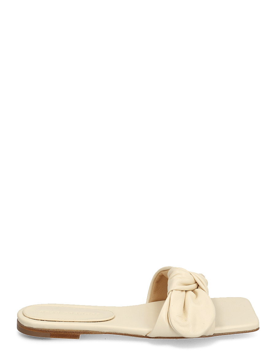 DEAR FRANCES - KNOT SLIDE - flache sandalen - cream - 2