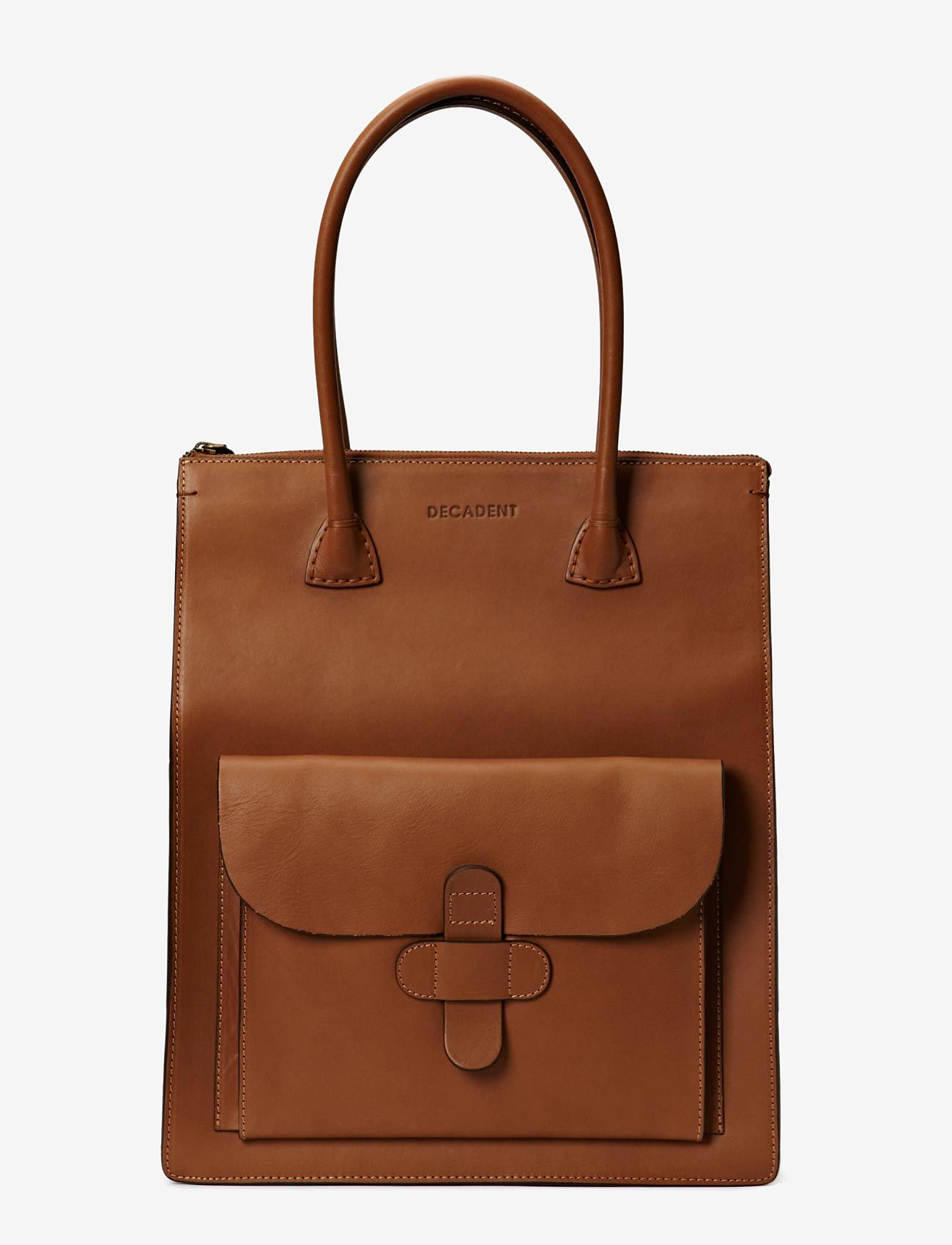 Decadent - Working Bag One Pocket - festtøj til outletpriser - cognac - 0