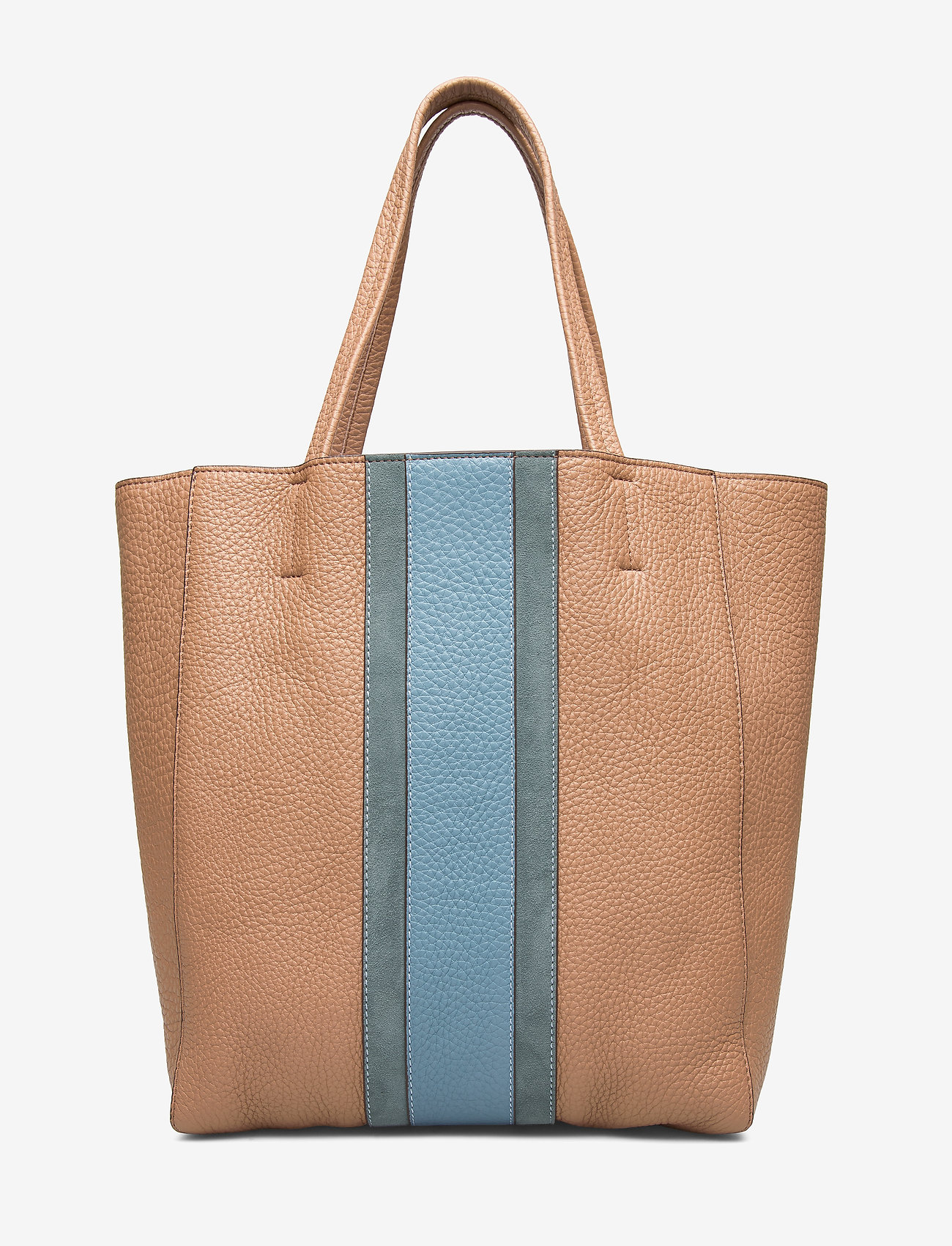 Faye soft tote - LATTE/DOVE BLUE